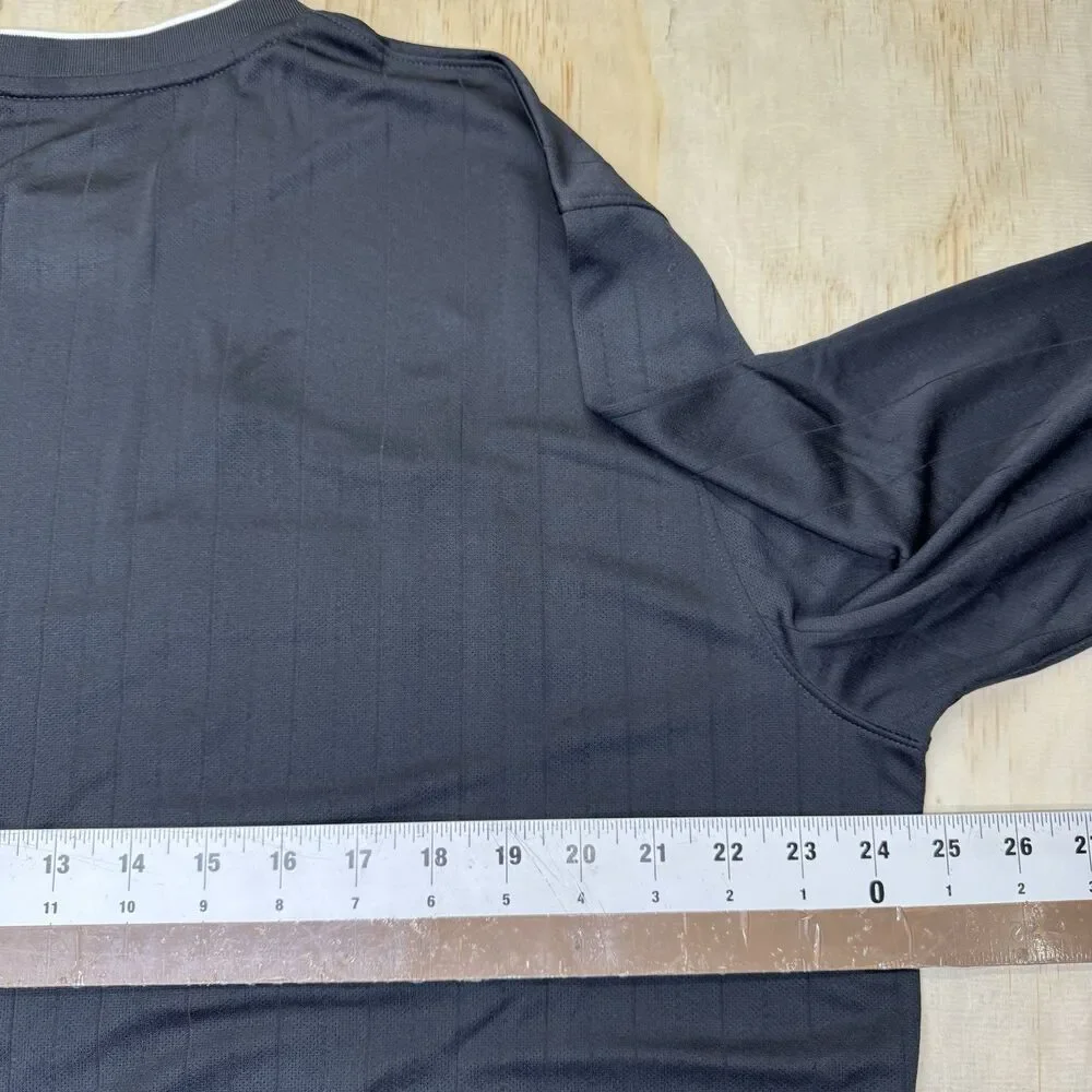NEW Nike Dri-FIT Soccer Referee Jersey Shirt SLIM Fit Black 2XL Mens DH8027-010 - Picture 12 of 14